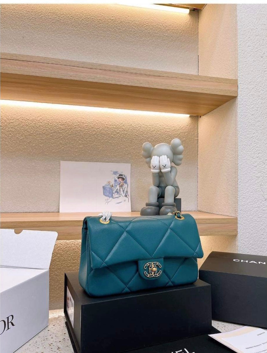 Mirror Bags- CC Teal Quilt