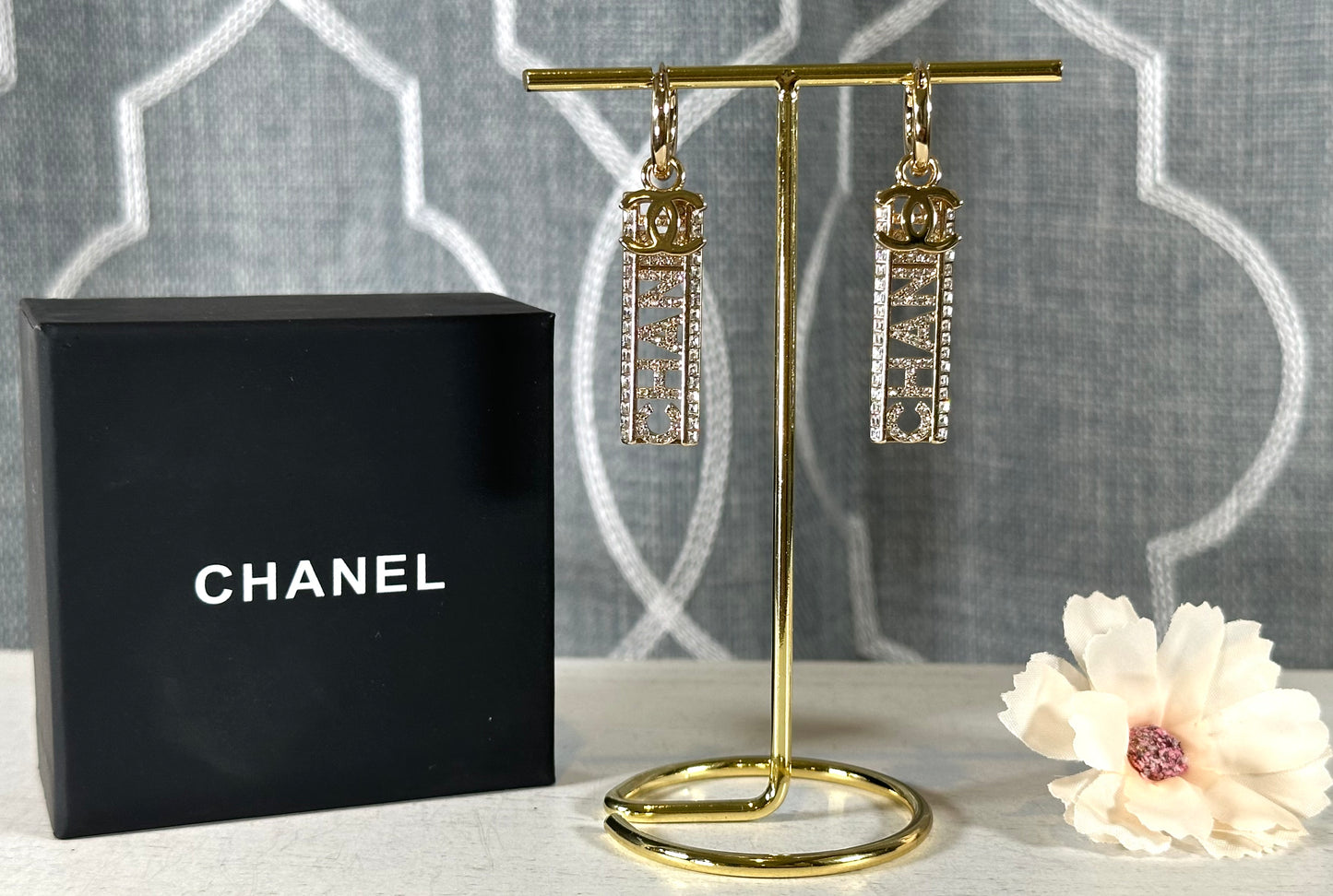 Earrings- CC Gold Dangle