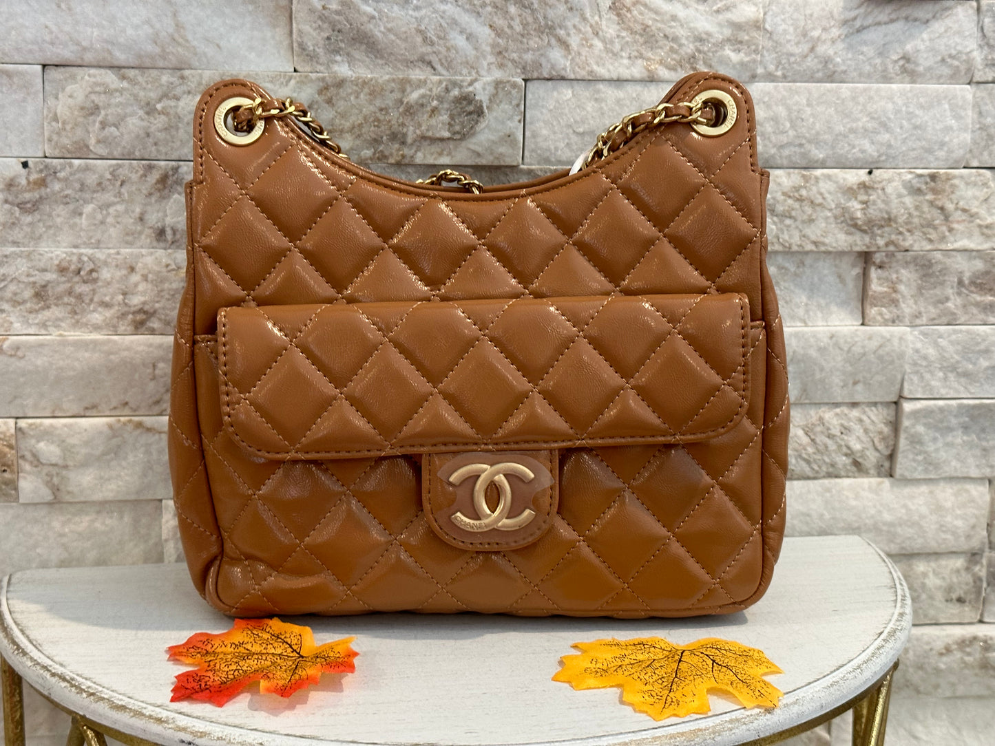 Fall New Arrivals- Mirror Bags- Caramel CC Bag