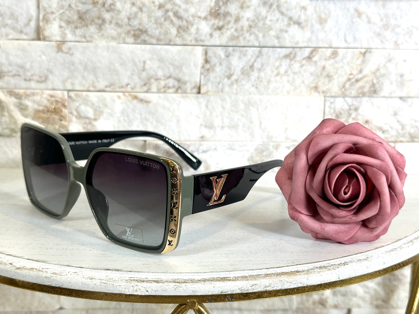Luxury Sunglasses- Box 3- Lulu Olive and Gold
