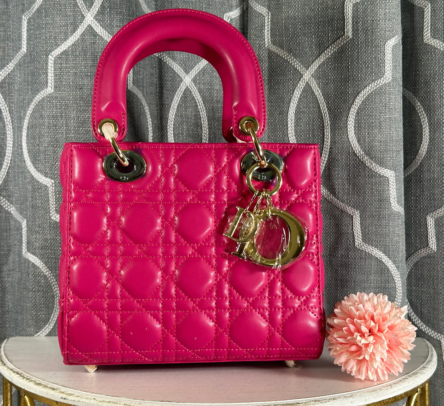 Mirror Bags- CD Small Lady D- Dark Pink