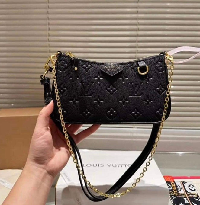 Mirror Bags- Small Adjustable Lulu Shoulder/Crossbody- Black