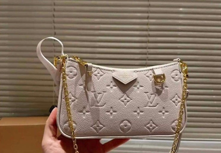 Mirror Bags- Small Adjustable Lulu Shoulder/Crossbody- White