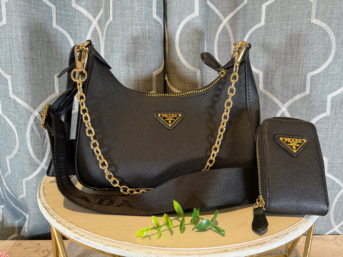 Mirror Bags- Pra Black Crossbody