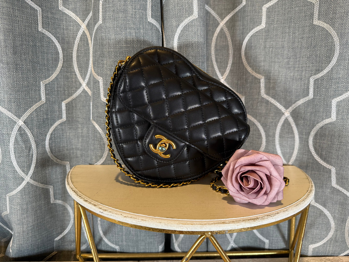 Mirror Bags- CC Heart Bag- Black