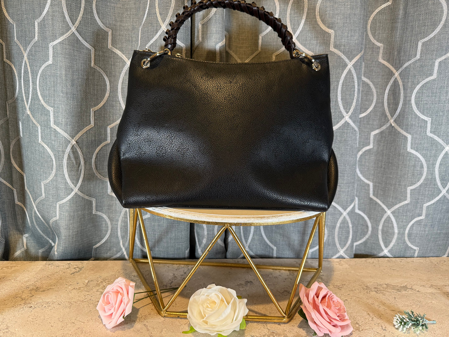 Mirror Bags- Lulu Empreinte Black Shoulder Bag