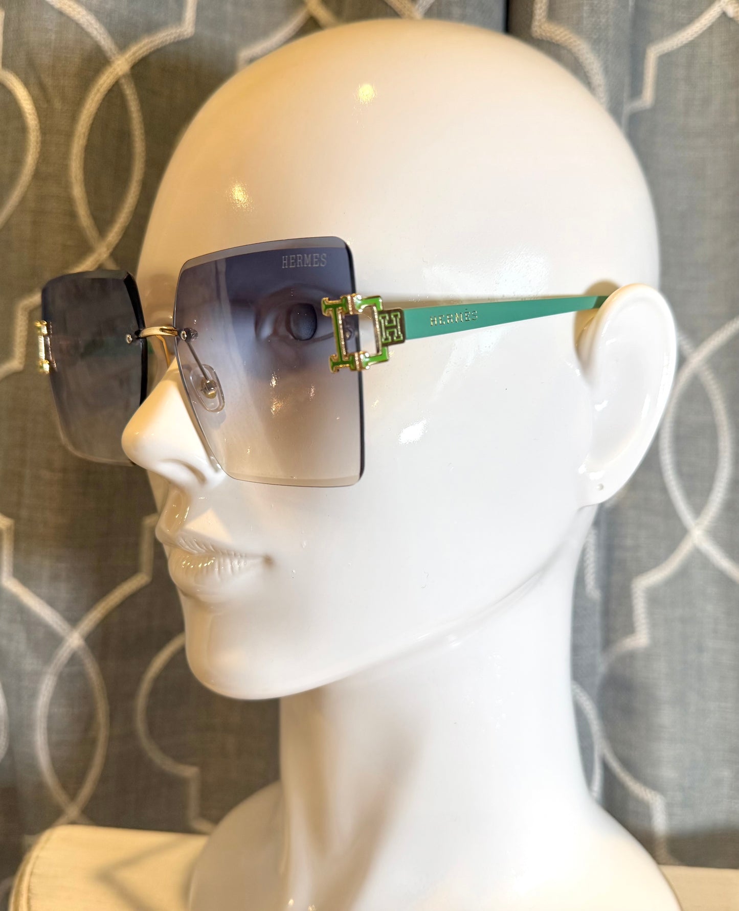 Luxury Sunglasses- Box 7- H Seaglass Green