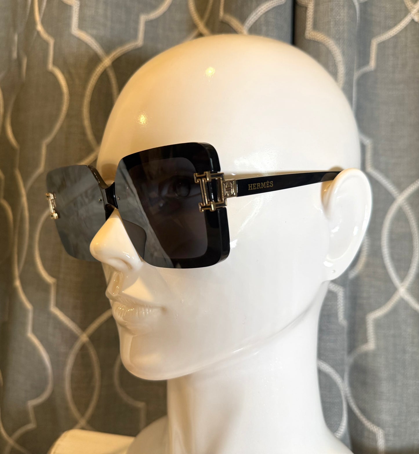 Luxury Sunglasses- Box 7- H Black and Gold