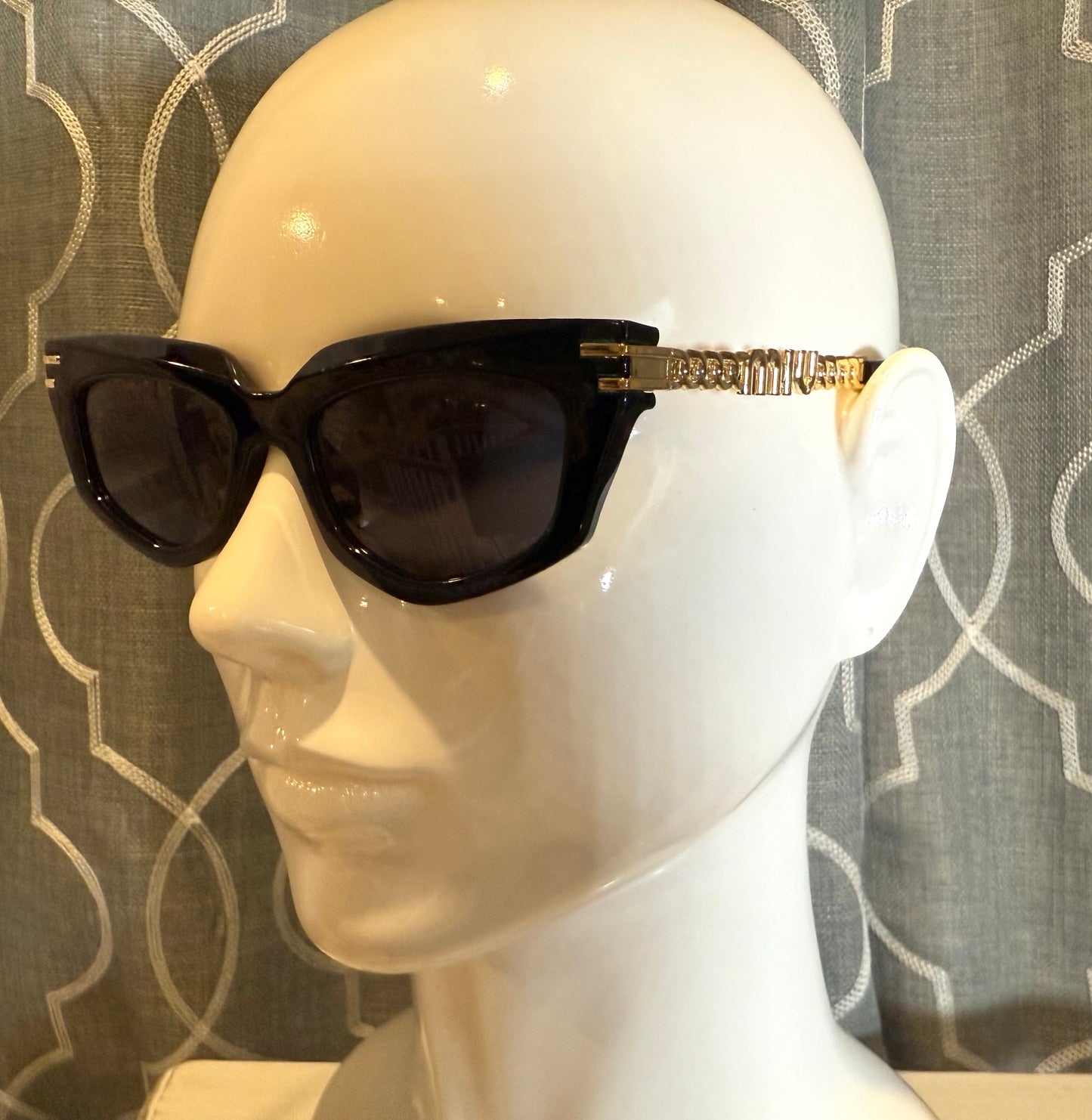 Luxury Sunglasses- Box 7- Mu Mu Black and Gold