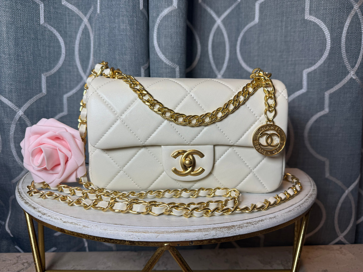 Mirror Bags- CC Light Beige Cream Bag 22