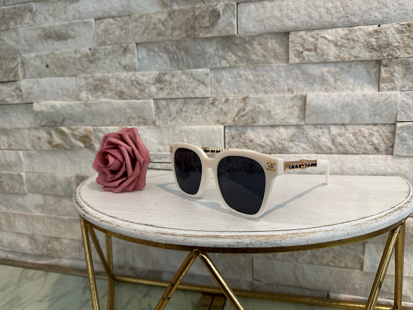 Sunglasses- White CC