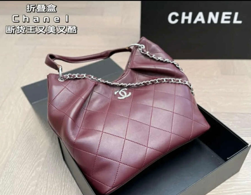 Mirror Bags- CC Burgundy Bucket Bag