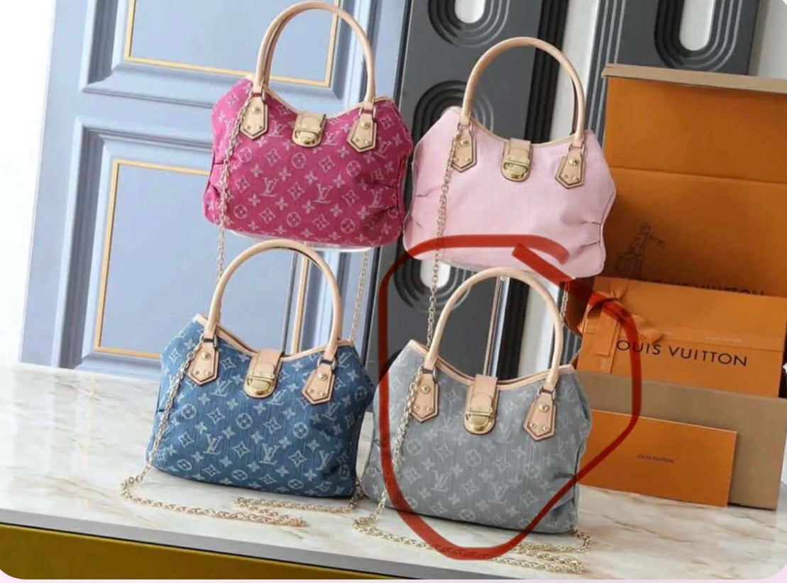 Mirror Bags- Lulu Light Wash Denim Satchel Bag