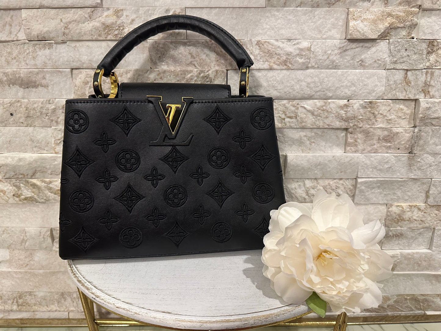 Mirror Black Lulu Capucine Bag