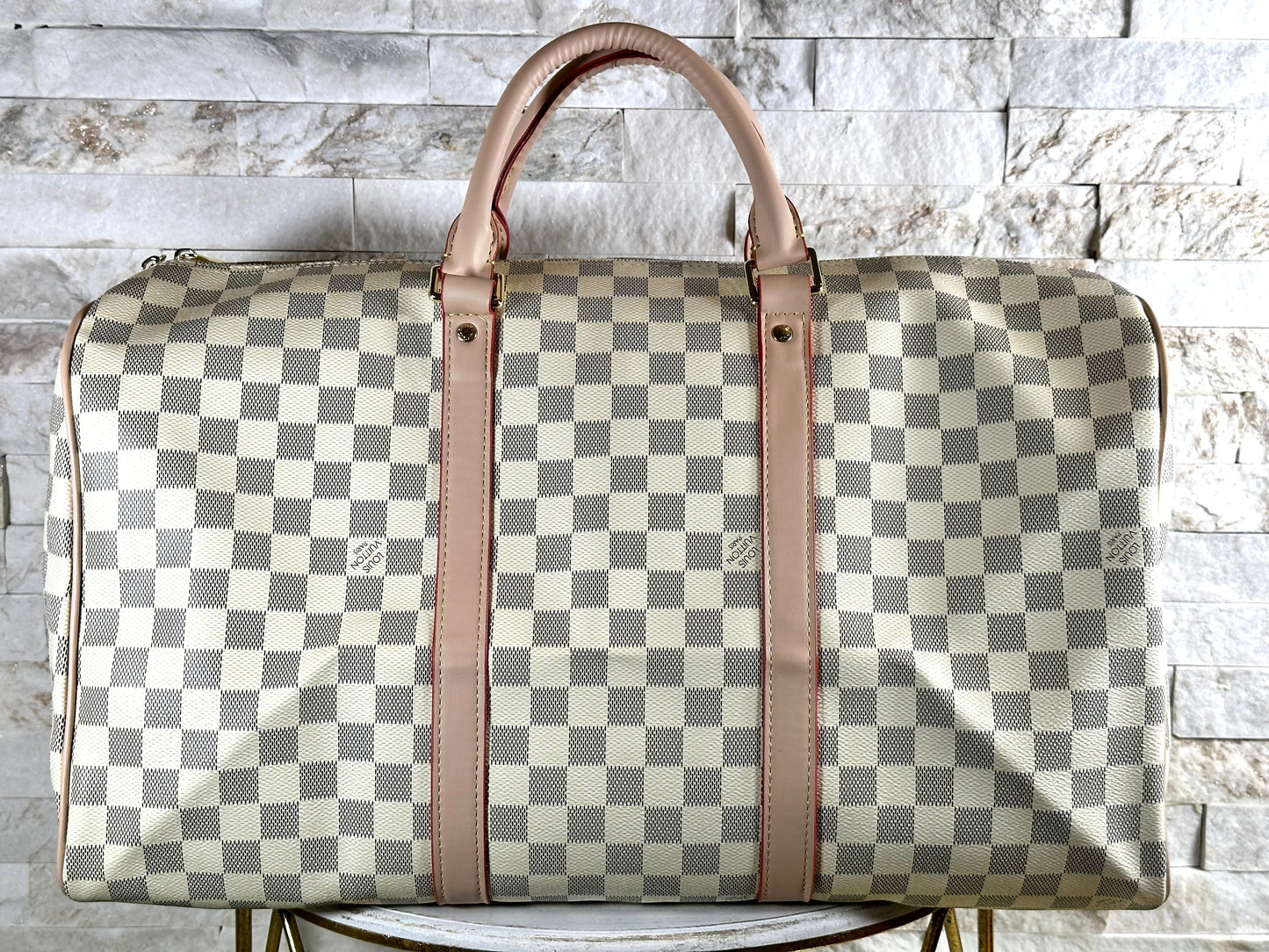 Fall New Arrivals- Mirror Set- Beige Checkered Lulu Set