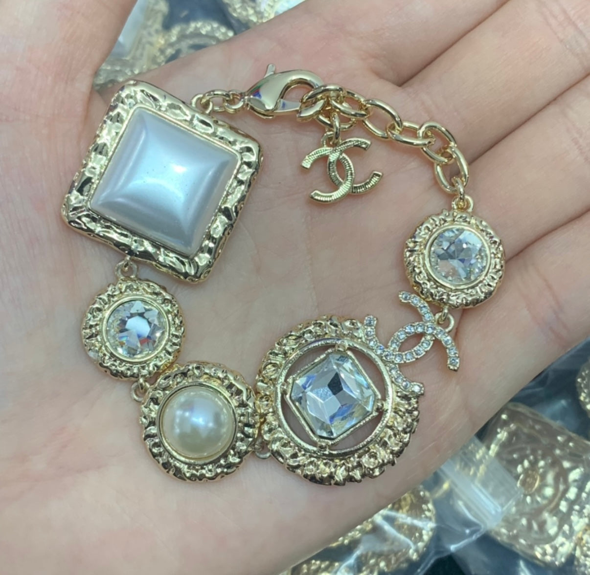 Jewelry Sets- CC Pearl Set Silver