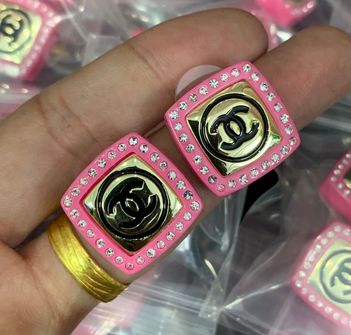 Jewelry Sets- CC Pink Square Set