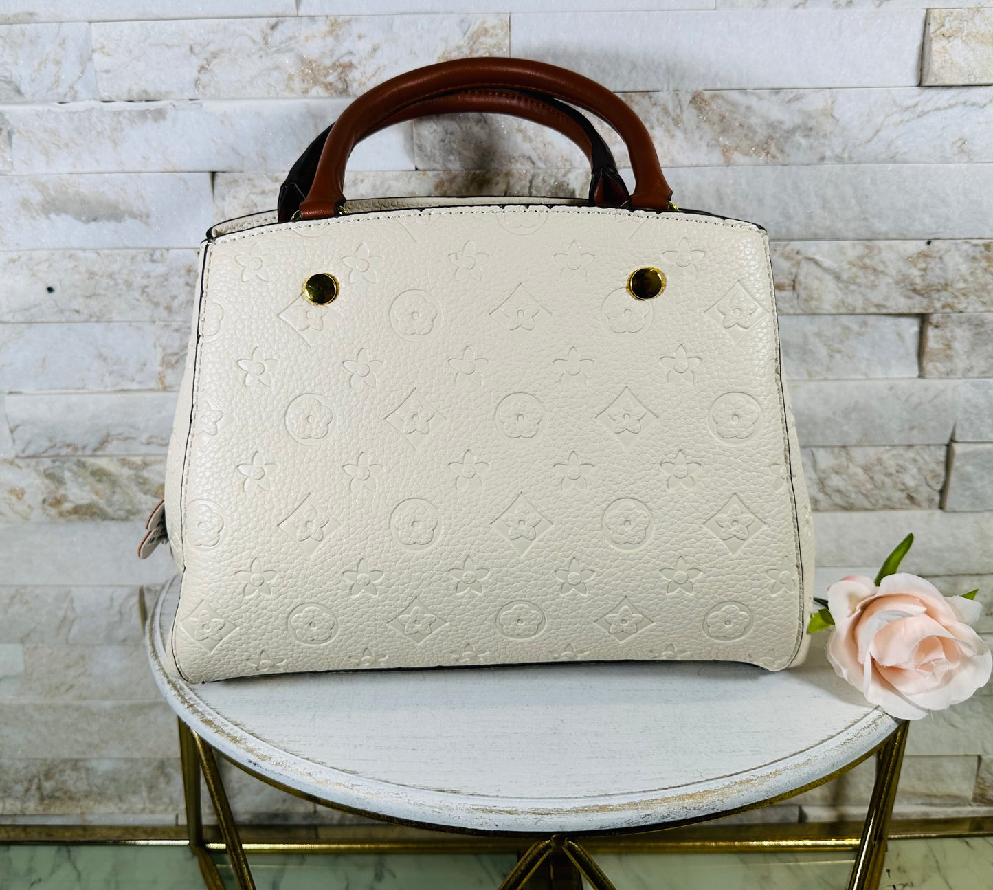 Inspired- White Lulu Monogram