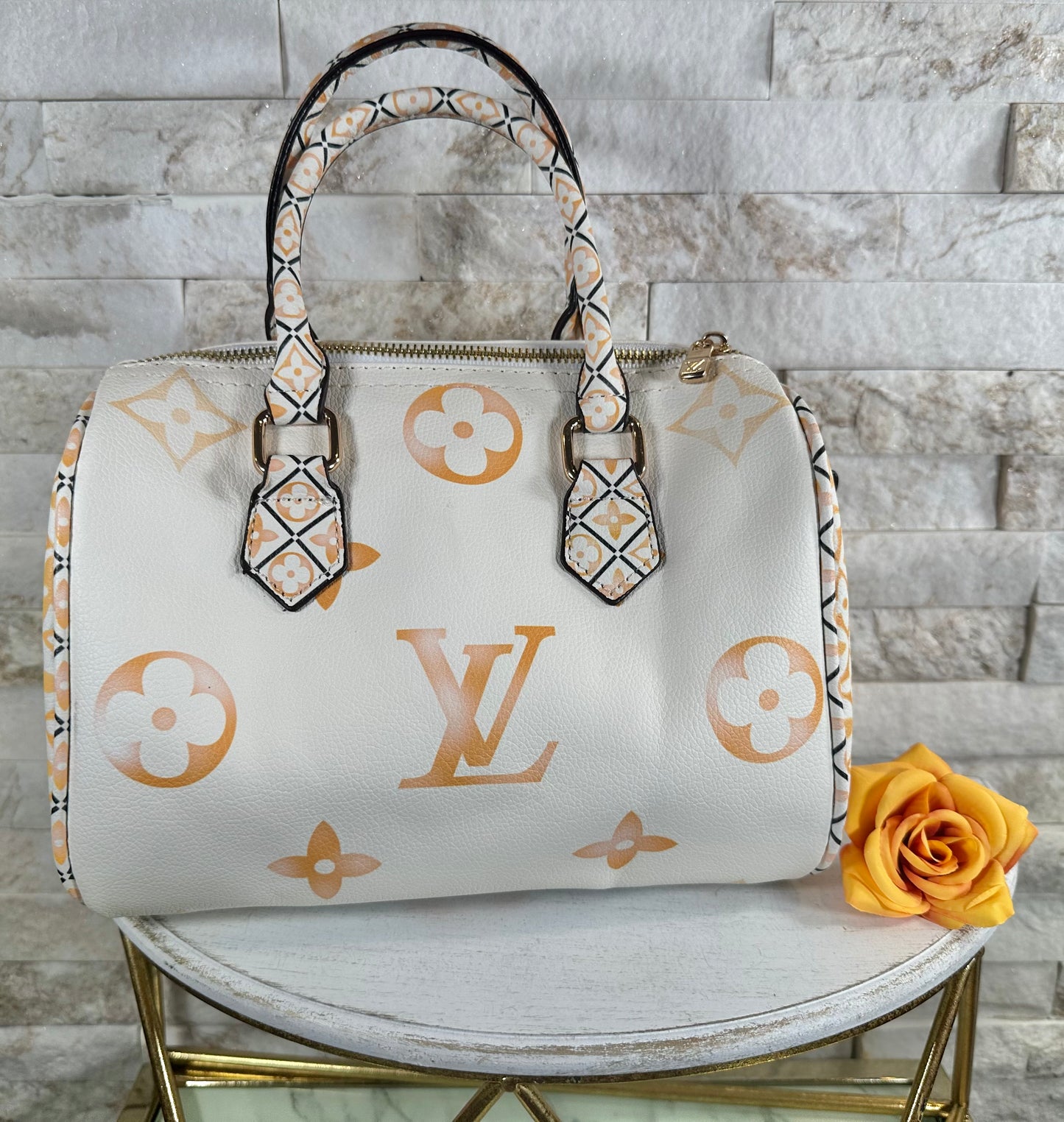 Mirror Bags- Orange Ombré Lulu Bucket Bag