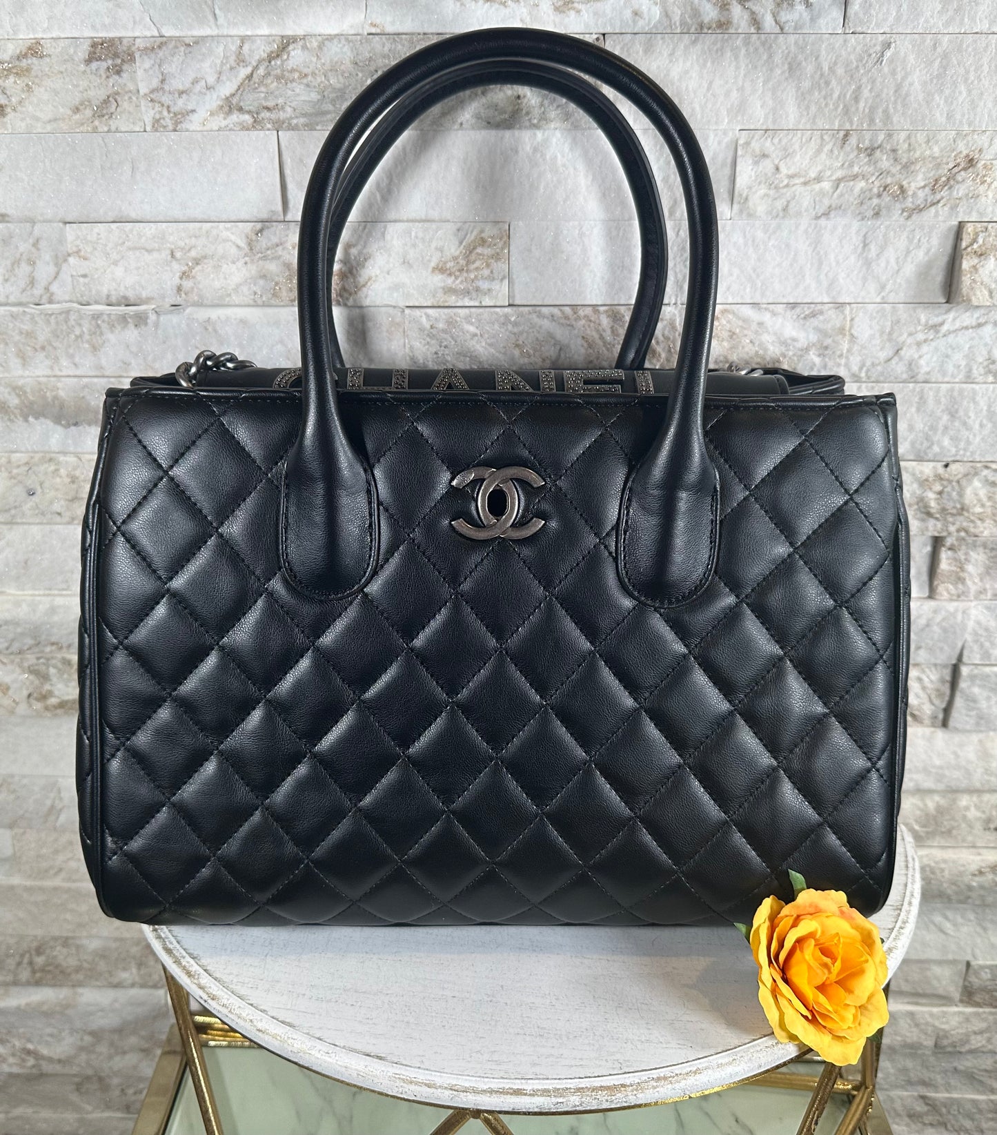 Fall Mirror- Black Quilt CC Bag