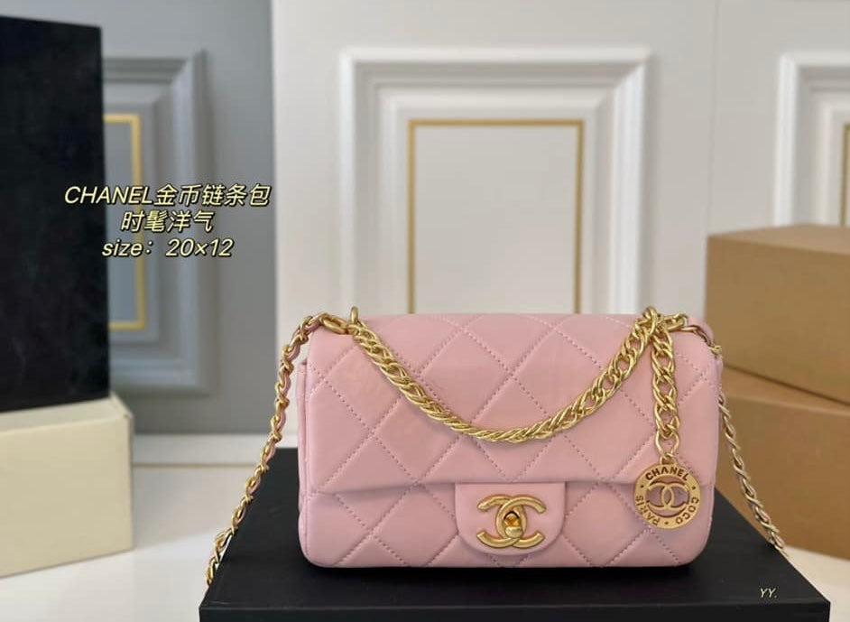 Mirror Bag- CC Pink Quilted 20