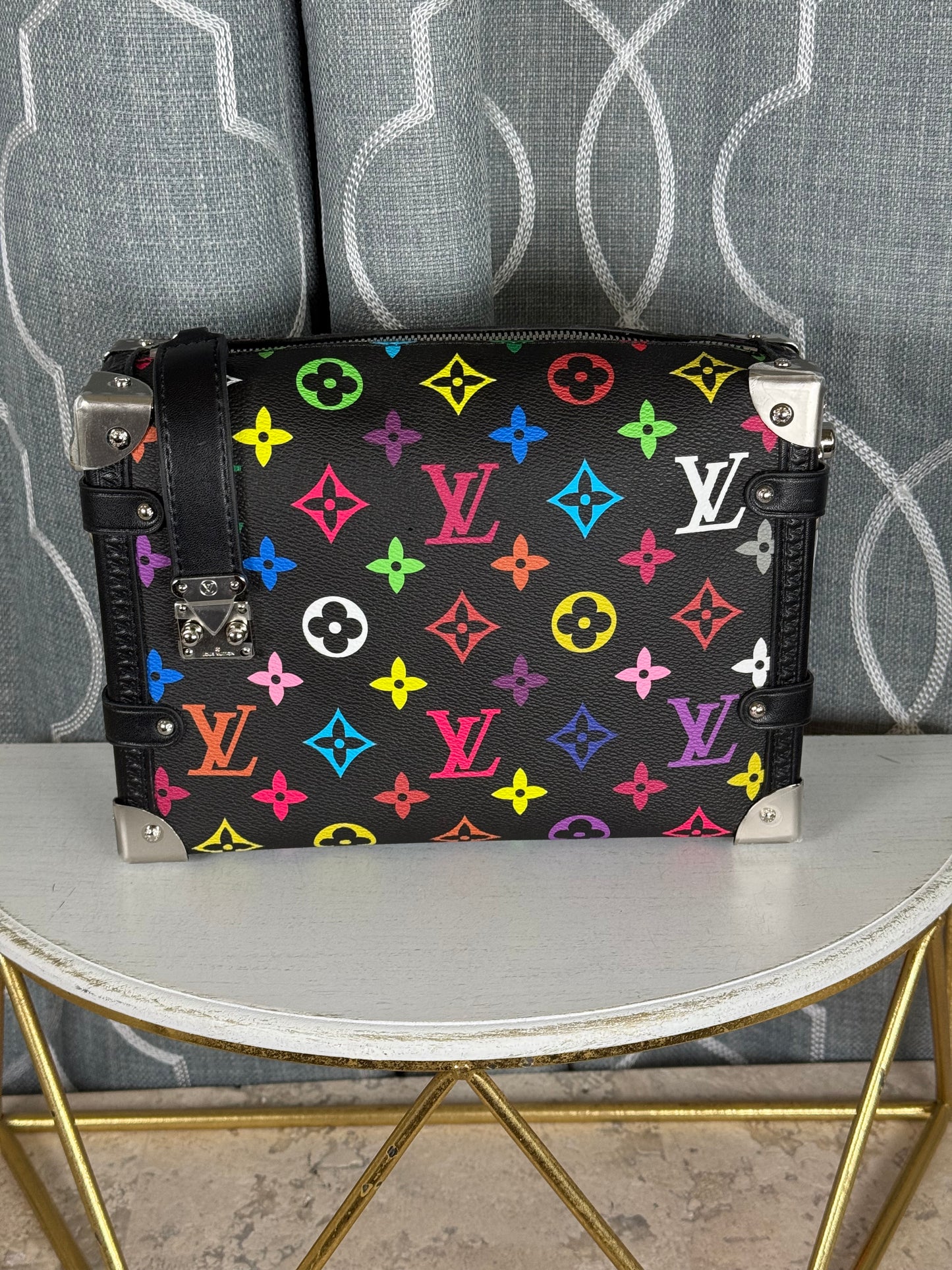Mirror Bags- Lulu Multi-Color Black Side Trunk