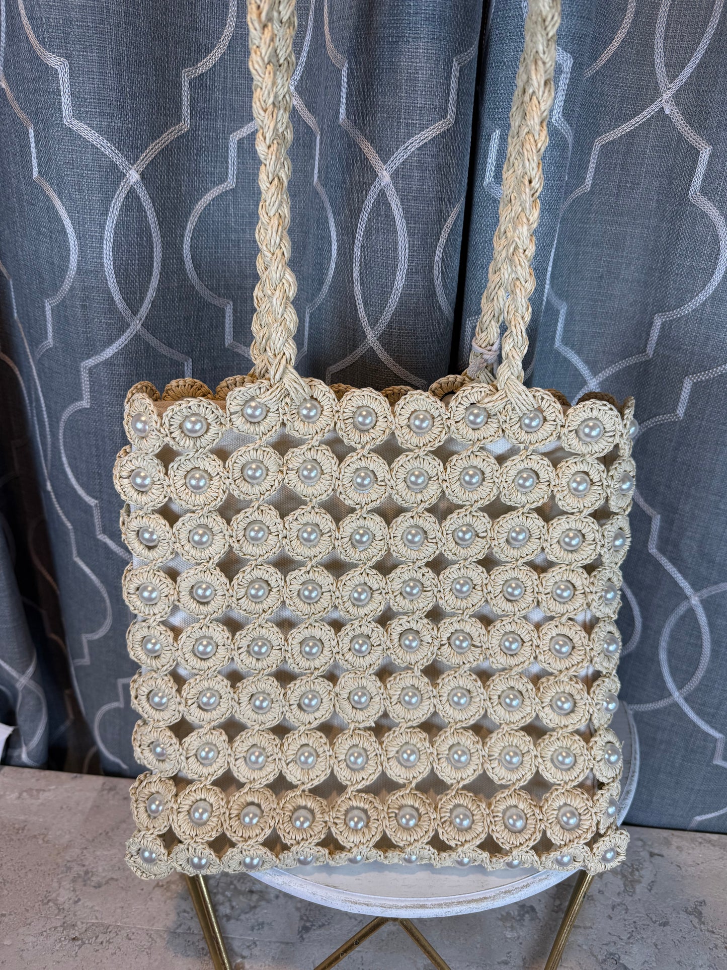 Fun Finds- Crochet Pearl Small Tote