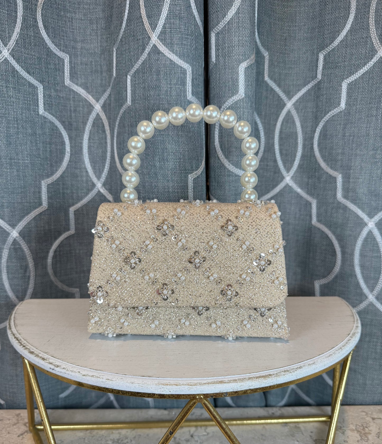 Fun Finds- Small Pearled Beaded Bag