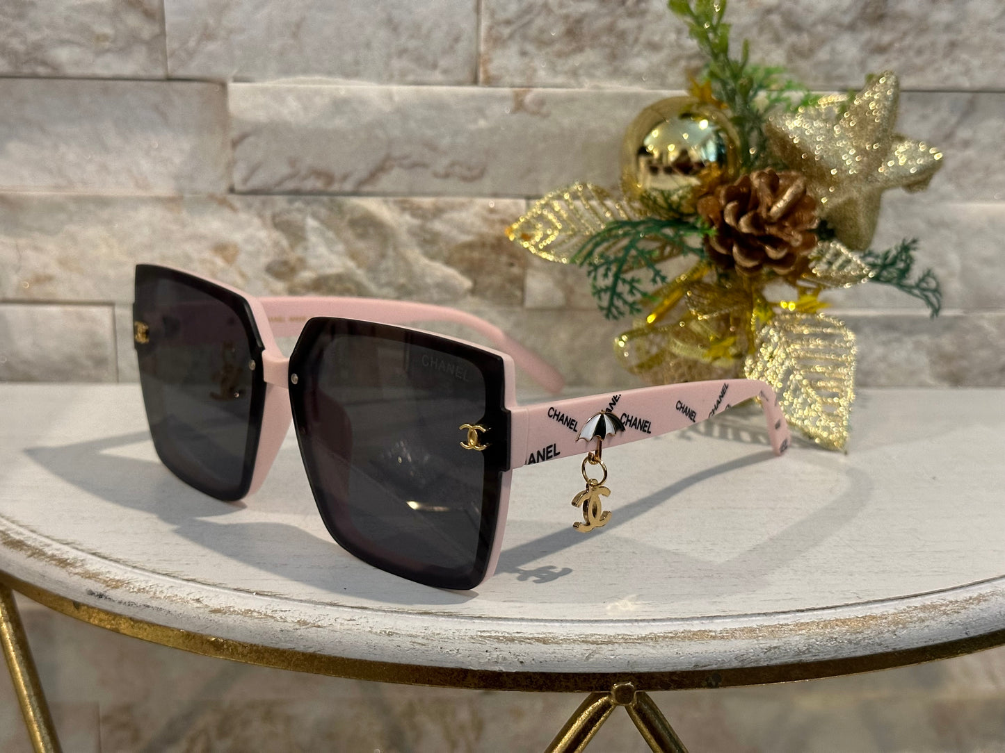 Luxury Sunglasses- Box 1- CC Pink Umbrella