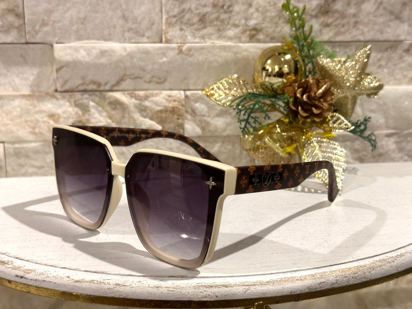 Luxury Sunglasses- Box 3- Lulu White and Brown Monogram