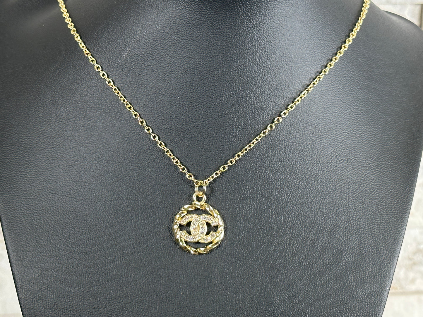 Necklaces- CC Gold Round Necklace