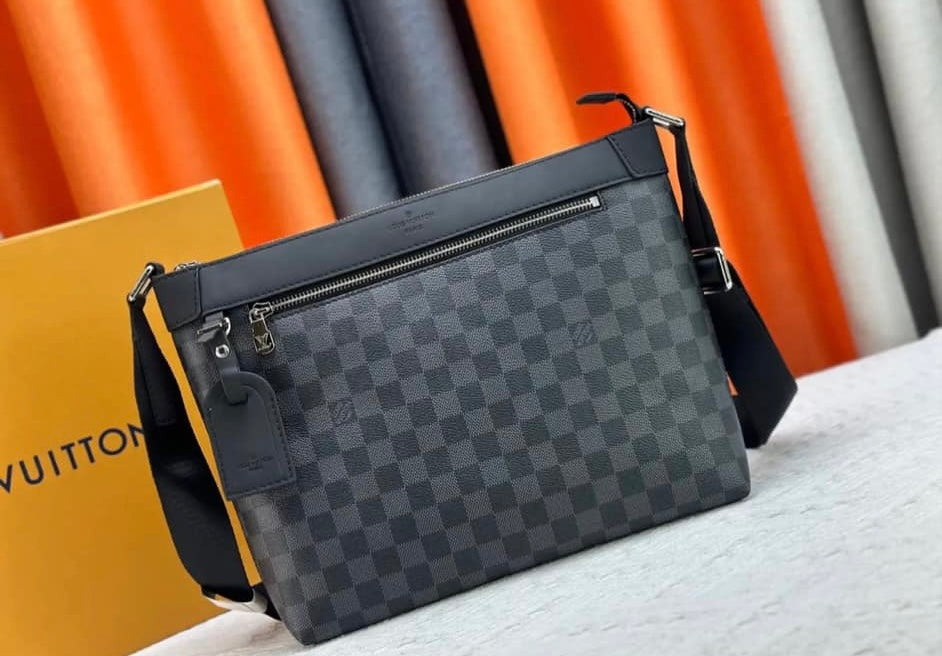 Mirror Bags- Lulu Black Checkered Messenger Bag