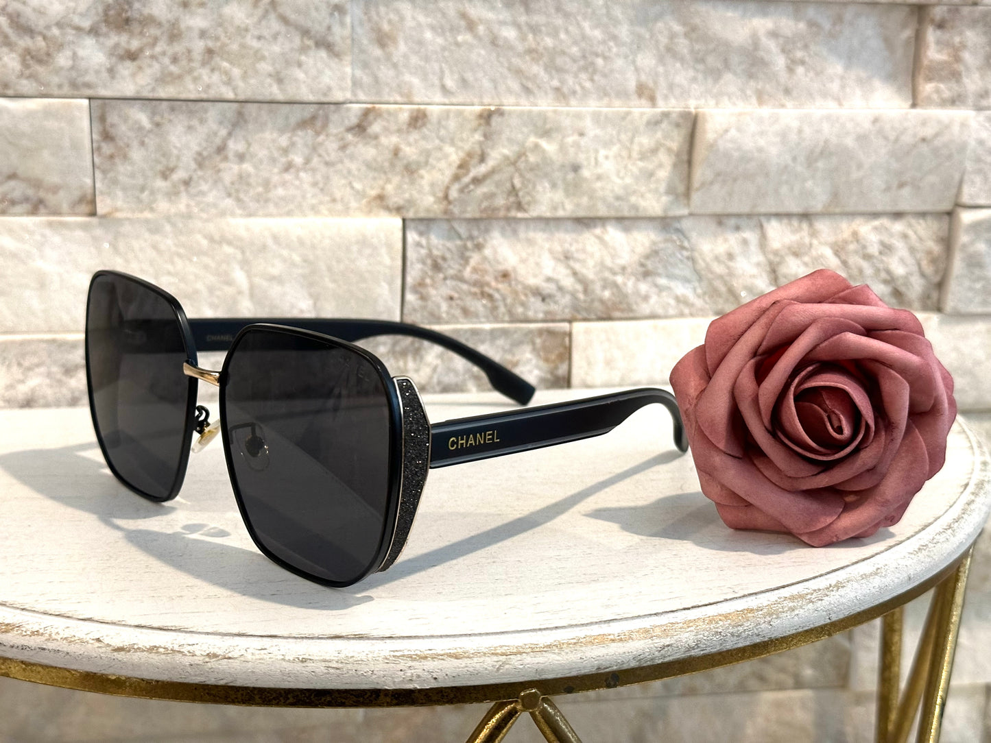 Luxury Sunglasses- Box 1- CC Black Sparkle