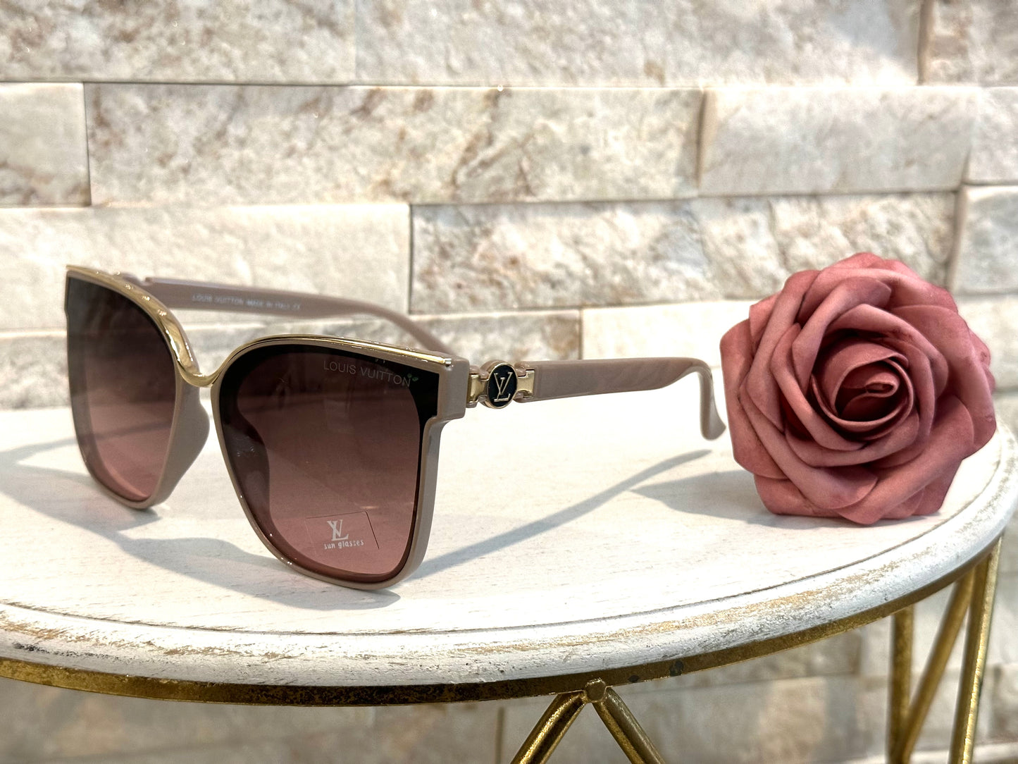 Luxury Sunglasses- Box 3- Lulu Taupe and Gold