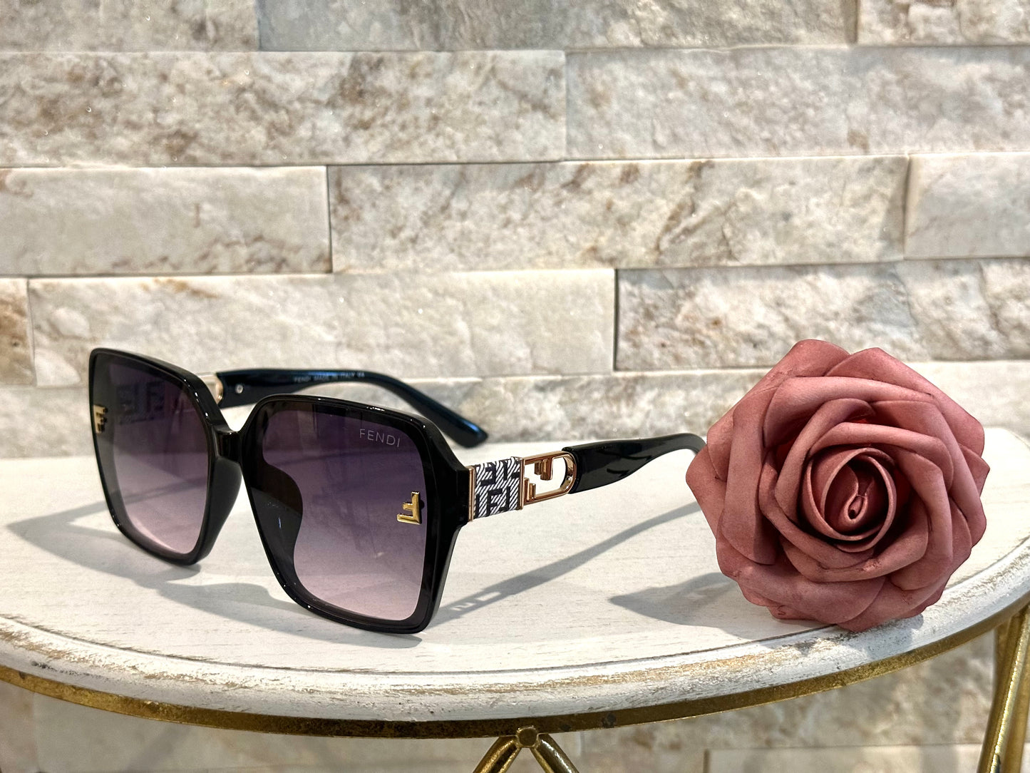 Sunglasses Box 5- Fen Black and White Monogram