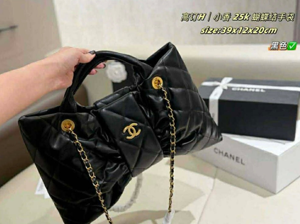 Mirror Bags- CC Bow Bag Black