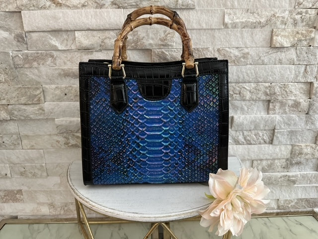 Blue Mermaid Croc Bag