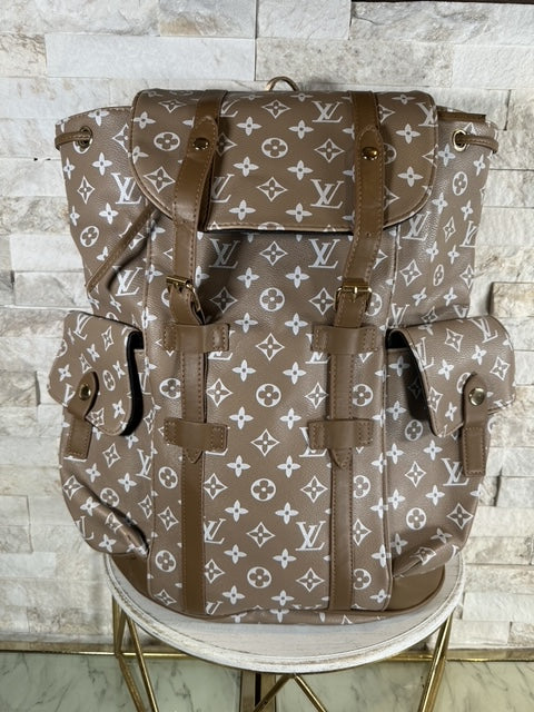 Mirror Bags- Tan Large Size Lulu Bag Pack