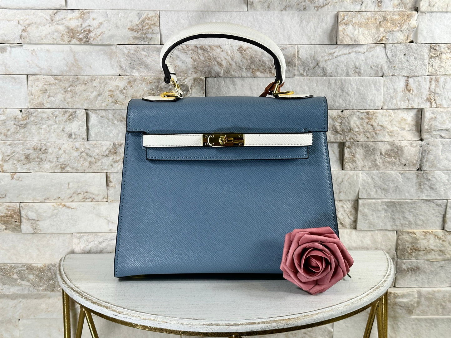 Blue and White KK Bag