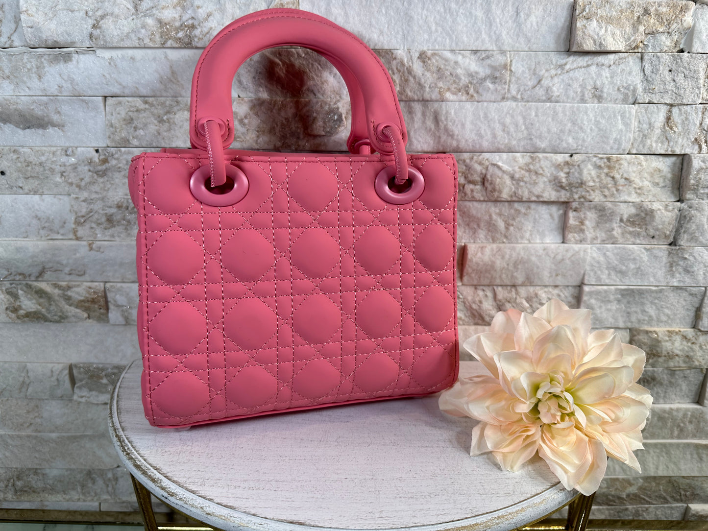 Salmon Lady D Inspired Bag