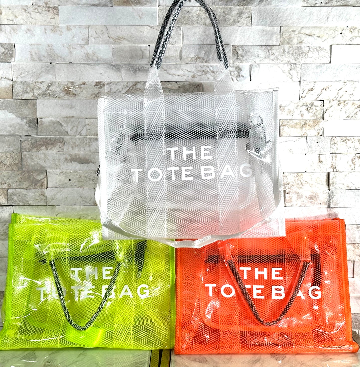 White/Yellow/ Orange PVC MJ Inspired Bag