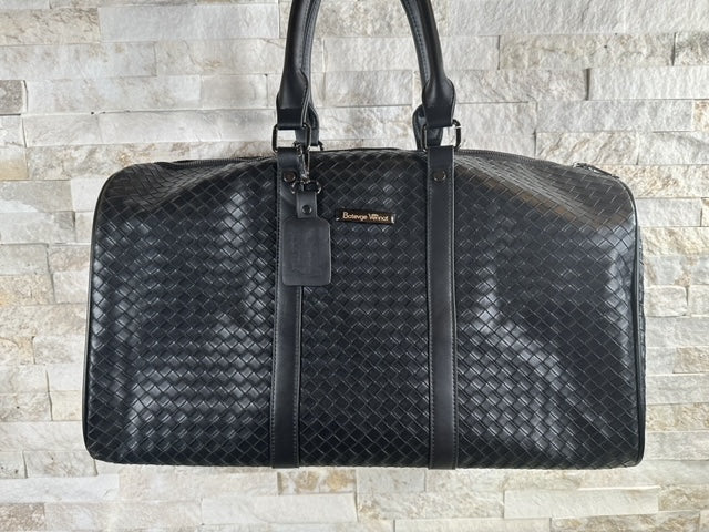 Black Woven Duffle
