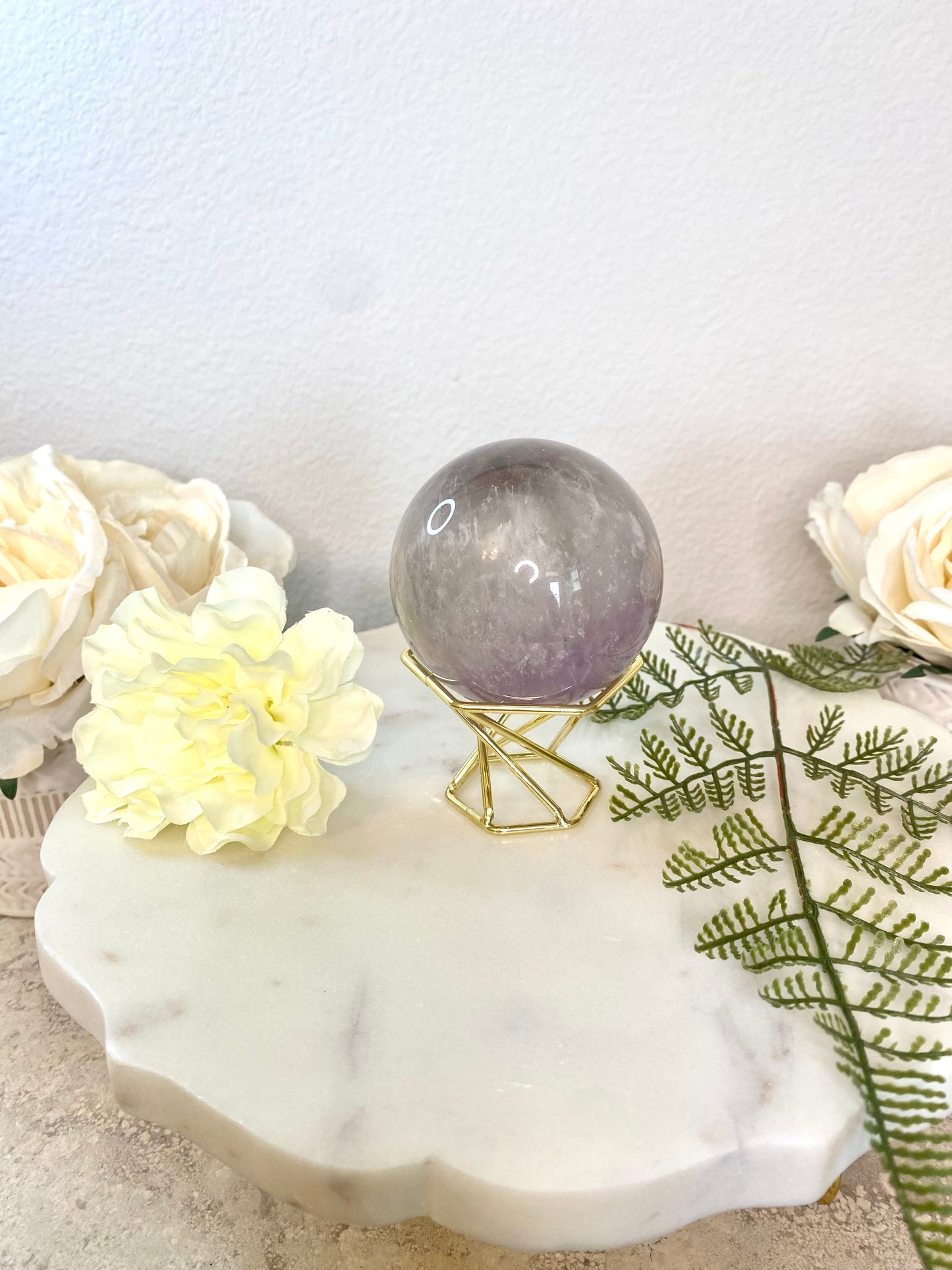 Clear Amethyst Sphere 1