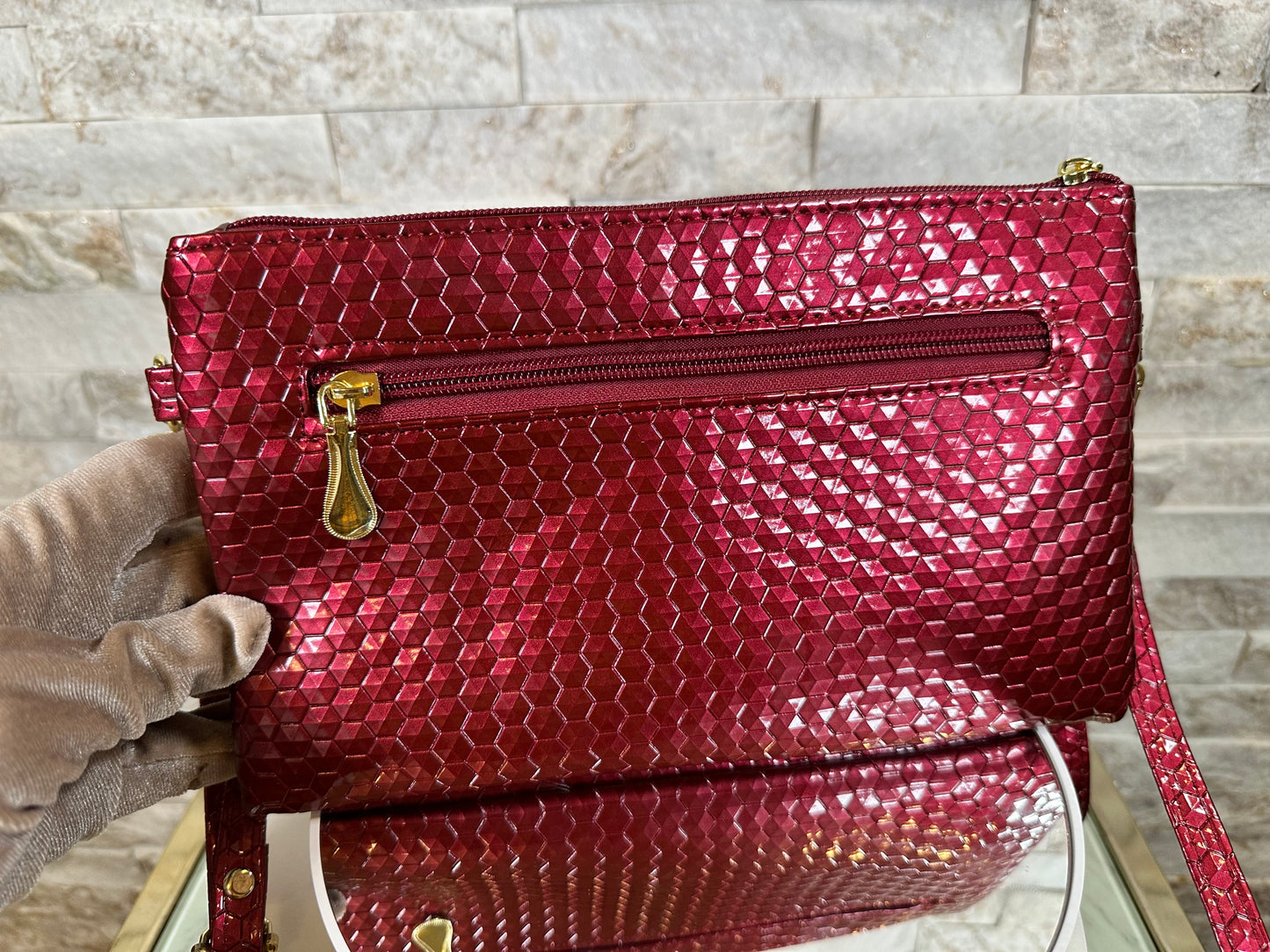 Glossy Crossbody/Wristlet Bag