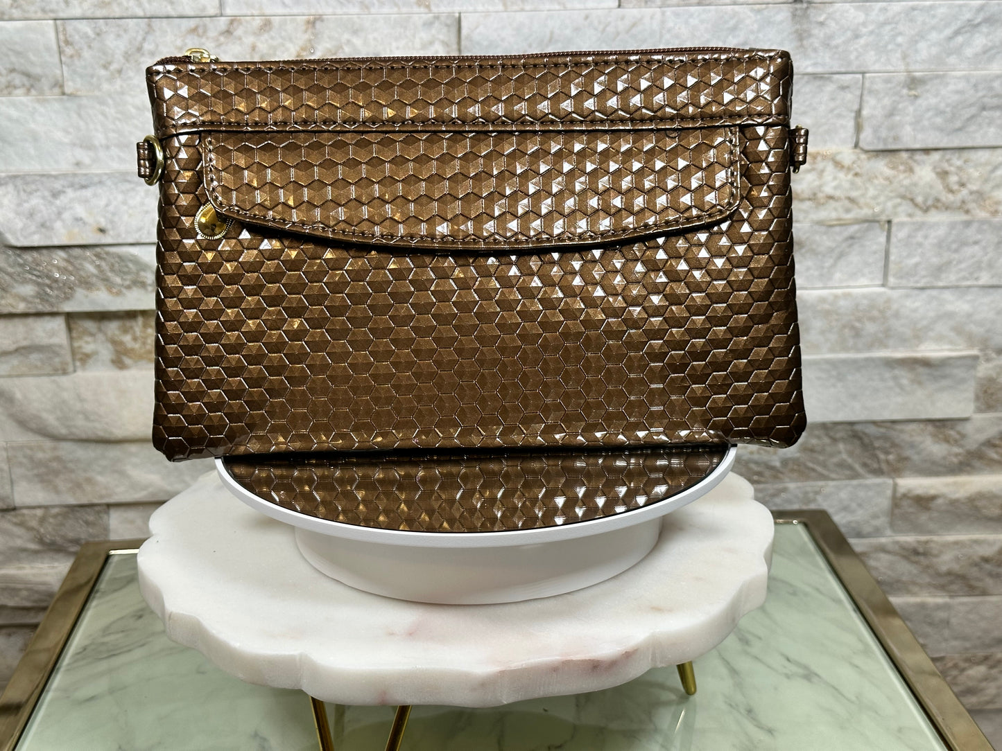 Glossy Crossbody/Wristlet Bag