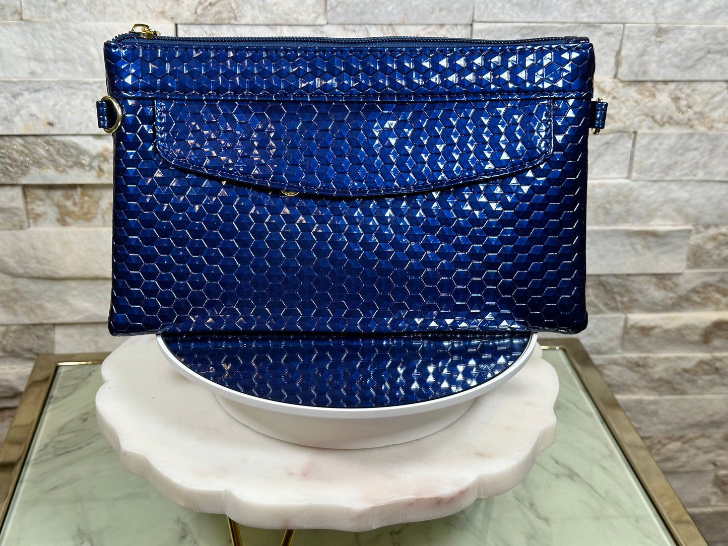 Glossy Crossbody/Wristlet Bag
