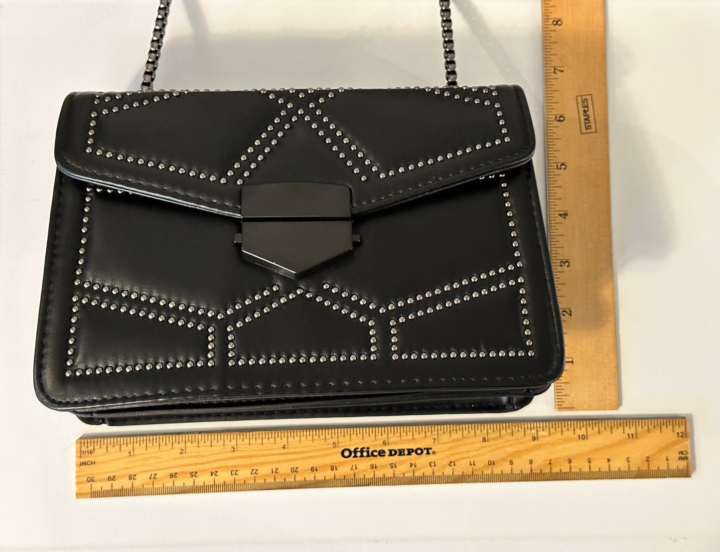 Rivet Chain Shoulder/Crossbody Bag