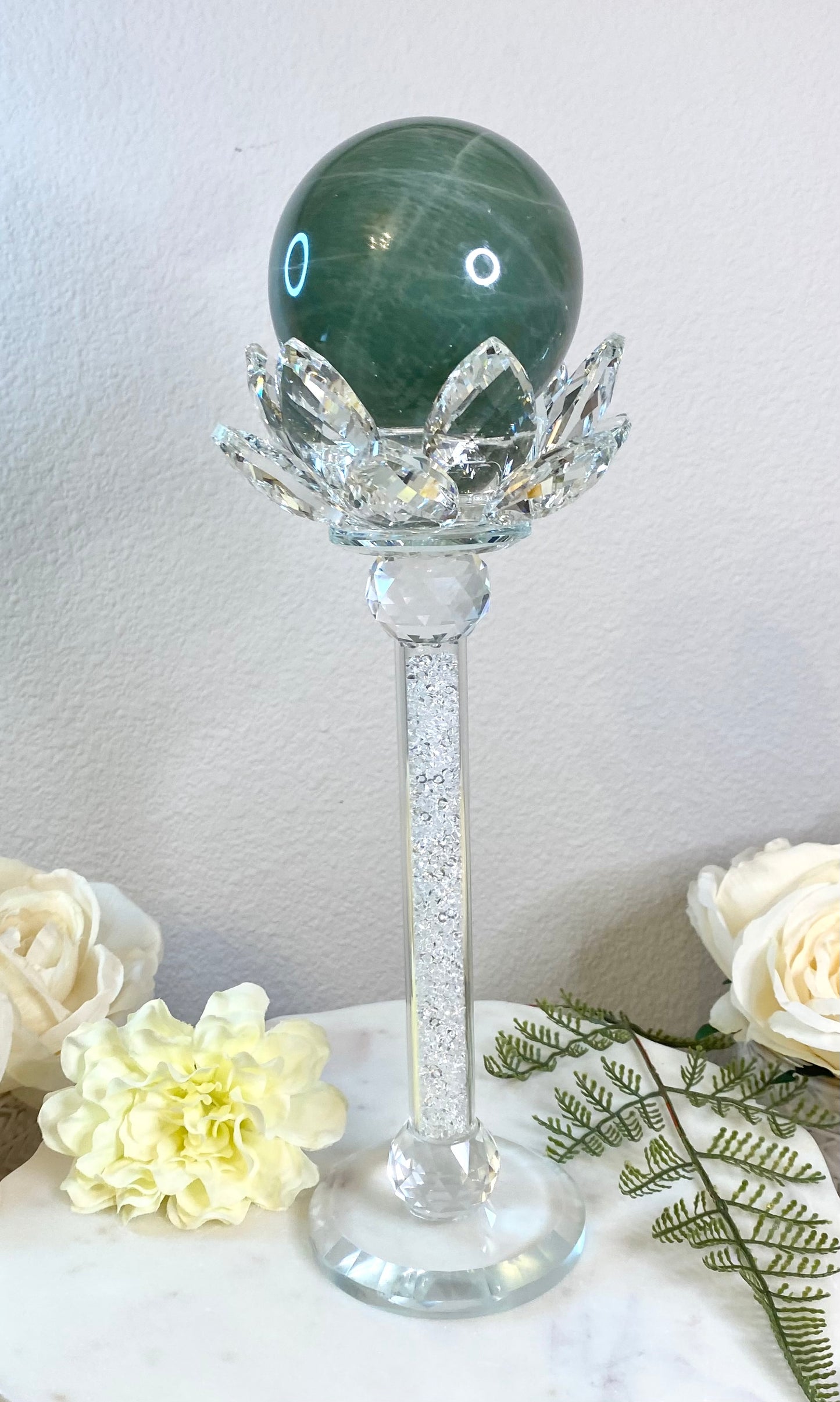 Green Moonstone Sphere 1