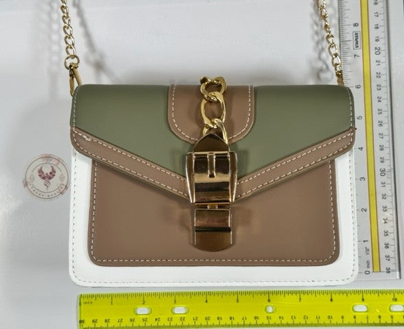 Tri-Color Shoulder/Crossbody Bag