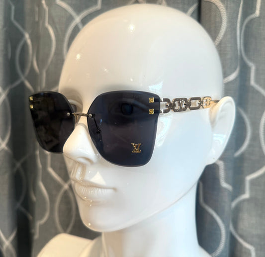 Luxury Sunglasses- Lulu Gold Link